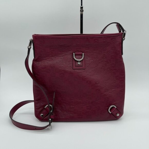 Gucci Horsebit Shoulder Bag Crossbody Bag Abbey GG Maroon Leather (168708) - Picture 1 of 7